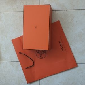 Hermes box and bag